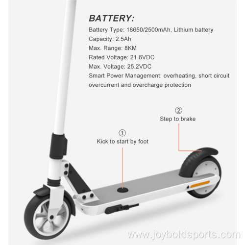 Children 2 Wheel Electric Kick Scooter For Kid